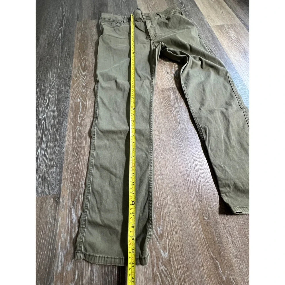 Woolrich Pants Mens 36x32 Green Straight Leg Five Pocket Outdoor Casual 3028